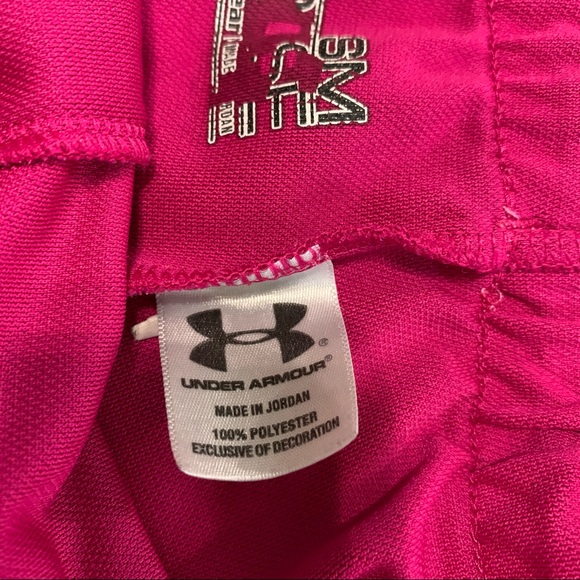 UNDER ARMOUR Women’s Bright Pink Loose Heatgear Sport Fitness Running Shorts S - Picture 10 of 14